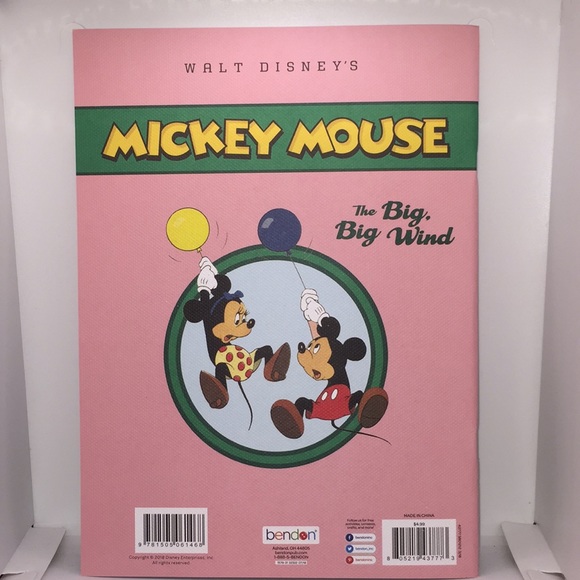 Walt Disney’s Mickey Mouse The Big, Big Wind Vintage Collection 1935 Book New - Picture 5 of 14